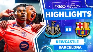 NEWCASTLE VS BARCELONA HIGHLIGHTS & ALL GOALS 2025 | UEFA CHAMPIONS LEAGUE 25/26 | UCL 25/26