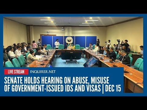 LIVE: Senate holds hearing on abuse, misuse of government-issued IDs and visas | Dec 15