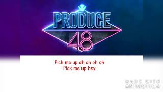 PRODUCE 48 -  PICK ME Nekkoya Lyrics [Korean &amp; Japanese]