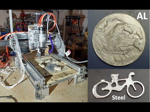 DIY CNC mill - All Aluminum frame - My first steel milling experience - A bumpy road
