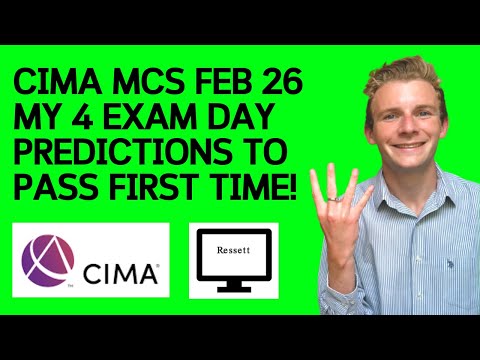 How to pass CIMA MCS (Management Case Study) February 2026 (Resset) - 4 exam day predictions!