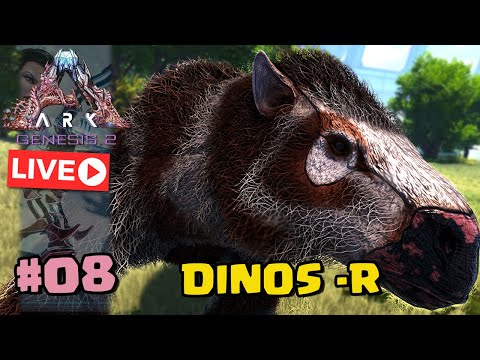 DOMANDO DINOS R-  ARK GENESIS PARTE 2 ( VANILLA) AO VIVO #08  @MedusaGeek