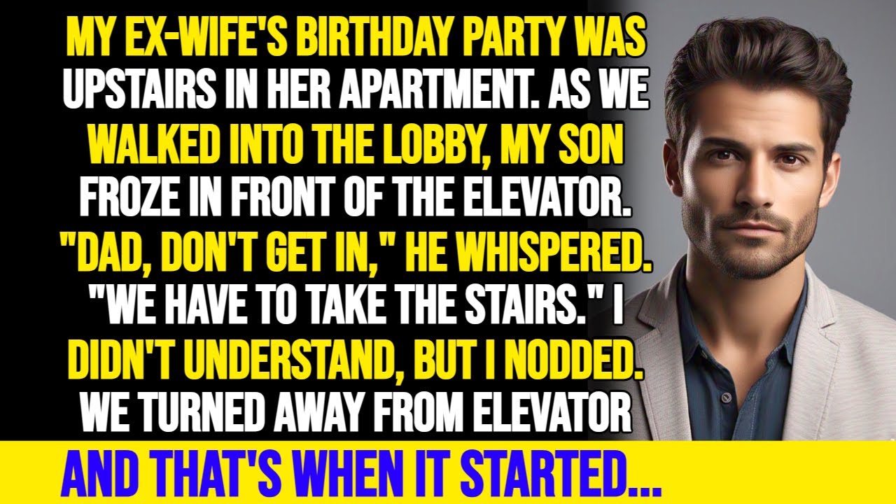 My son told me not to take the elevator at my EX-WIFE’s building… later everything changed...