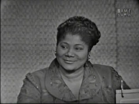 What's My Line? - Mahalia Jackson; Governor Quinn & Betsy Palmer [panel] (Jan 22, 1961)