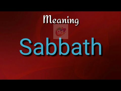 Sabbath Pronunciation with Meaning//Googul Dictionary//