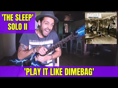 PLAY IT LIKE DIMEBAG' #20 PANTERA | THE SLEEP 2nd solo - Play Through by Attila Voros (lev: 7/10)
