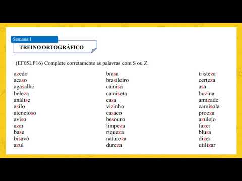 Correção da atividade - Uso de S e Z / 15CI
