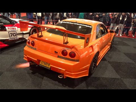 Supercars Revving at Car Show - Top Secret Supra, Novitec 812, 1000HP Skyline R33, Widebody GT-R R35