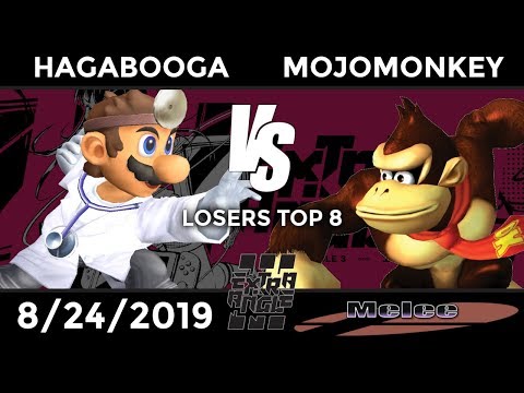 Extra Angle Melee: Losers Top 8 - Hagabooga (Dr. Mario) vs MojoMonkey (DK, Sheik, Peach)