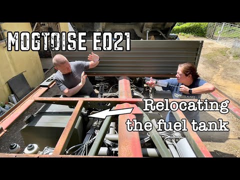 Unimog Camper E021 - Relocating the fuel tank