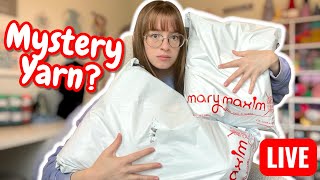 Mary Maxim Mystery Yarn Unboxing LIVE 6/13/26