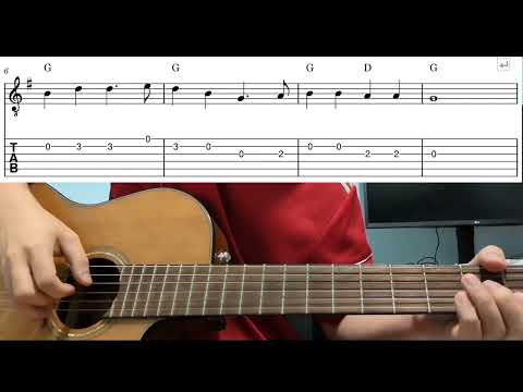 Oh! Susanna - Easy Beginner Guitar Tab With Playthrough Tutorial Lesson