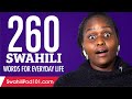 260 Swahili Words for Everyday Life - Basic Vocabulary #13