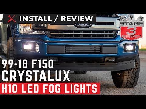 1999-2018 F150 CrystaLux XHP50 H10 LED Fog Light Conversion Install and Review