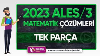 2023 ALES/3 Matematik Soruları ve Çözümleri | TEK PARÇA
