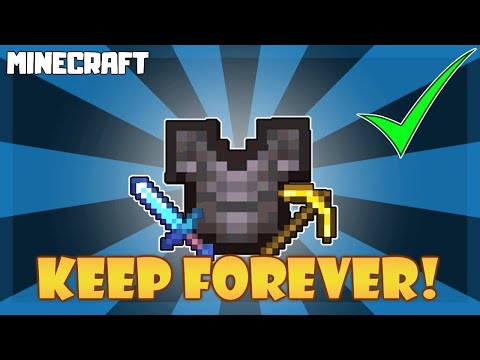 MINECRAFT | How to Keep Tools, Weapons, or Armor Forever! (Too Expensive Repair)