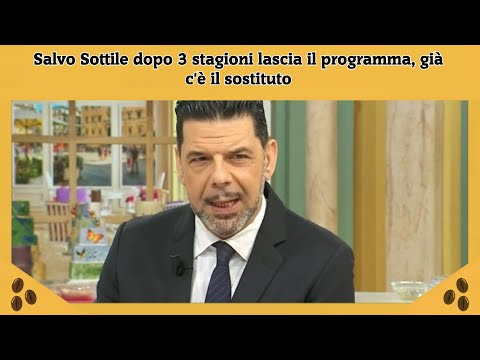 Salvo Sottile dopo 3 stagioni lascia il programma, già c'è il sostituto
