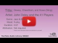 Dewey Cheedham And Howe Sting John Deley And The 41 Players Jazz Blues Funky YouTube Aud