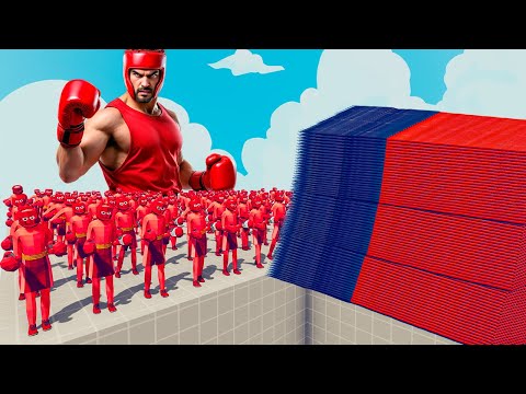 200x BOXER + 1x GIANT vs EVERY GOD - Totally Accurate Battle Simulator TABS