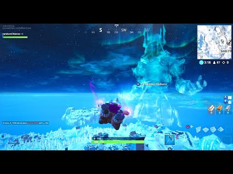 Full ICE STORM Live Event In-Game View | Fortnite Map completely covered in Snow Season 7