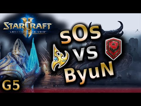 Starcraft 2 LOTV - sOs (P) vs ByuN (T) - G5 on Lerilak Crest - SC2 Pro tournament