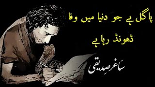 Pagal Hai Jo Duniya Mein Wafa  Saghar Siddiqui Poe