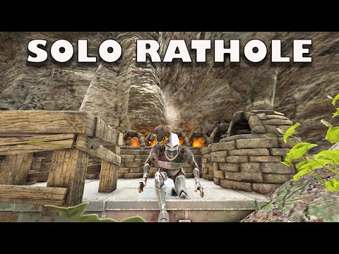 SOLO Claiming Hidden Rathole - Building back up | Ark