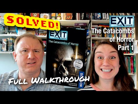 Solved! Exit the Game: The Catacombs of Horror Part 1: walkthrough & solution - Dr Gareth and Laura
