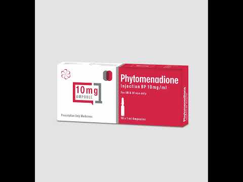 10mg/ml, Phytomenadione Injection BP, 2 ml