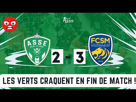 ASSE 2-3 SOCHAUX. LE DEBRIEF. On va souffrir jusqu'au bout ! Un coaching clairement pas gagnant !!!