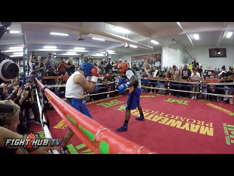 Floyd Mayweather Complete Sparring session - GOPRO Hero 4- Mayweather vs. Berto video