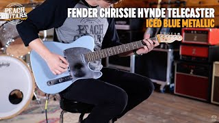 Video thumbnail for No Talking...Just Tones | Fender Chrissie Hynde Telecaster Iced Blue Metallic by Peach Guitars