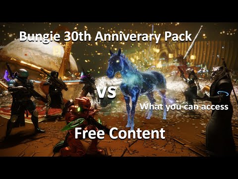 Destiny 2- Bungie 30th Anniversary Pack, Paid vs Free