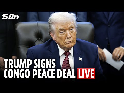 LIVE: President Donald Trump signs peace deal with Rwanda and Congo