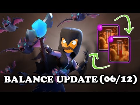 バランスの変化｜クラッシュ・ロワイヤル｜夜の魔女NERF! (Balance Changes | Clash Royale | Night Witch NERF!)