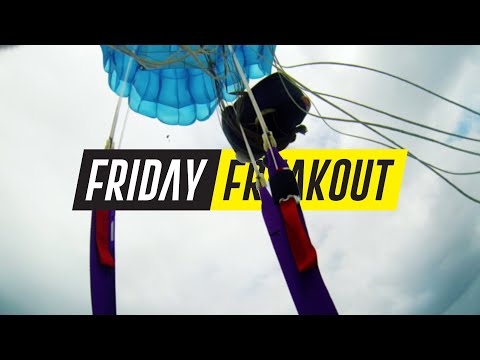 Friday Freakout: Bag Lock Malfunction, Skydiver Holds Parachute Between Legs