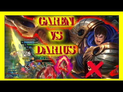 GAREN VS DARIUS TOP LANE LOL S10 (2020) GAMEPLAY EN ESPAÑOL LEAGUE OF LEGENDS RUNAS, BUILD, ETC