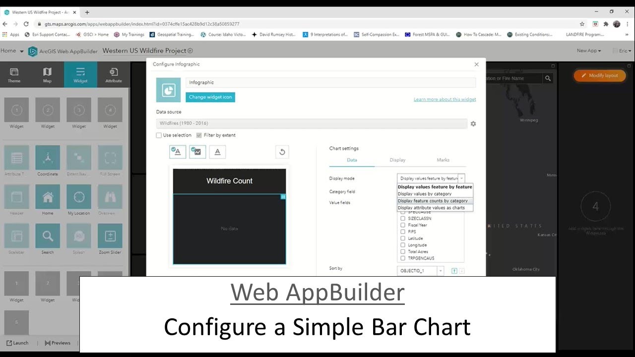Web AppBuilder: Configure a Simple Bar Chart
