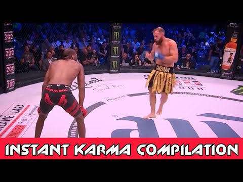 INSTANT KARMA COMPILATION ☠️ COCKY FIGHTERS GET DESTROYED - Satisfying Video  2024 HD