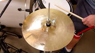 Video thumbnail for Wuhan 14" Hi-Hat budget B20 Western cymbal sound test review by leehaze1