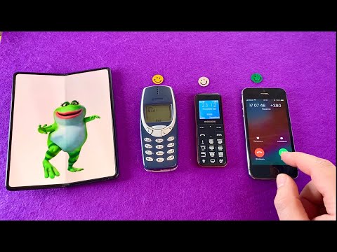 Mobile Collection Incoming call Nokia 3310 vs iPhone 5s vs Samsung Z Fold3 vs Maxcom mm111