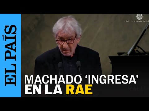José Sacristán lee el discurso de Antonio Machado en su ingreso en la RAE | EL PAÍS