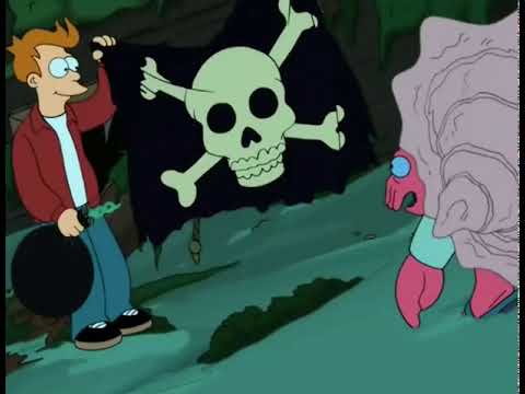 Futurama - Careful Fry, I think that flag might be poisonous