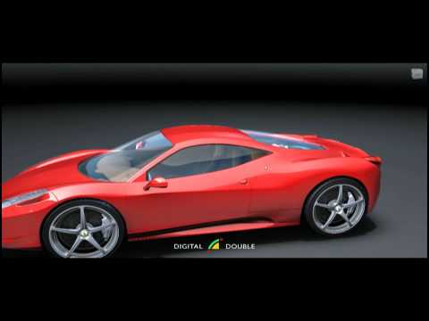 Digital Double of Ferrari 458 Italia - car rendered in real-time