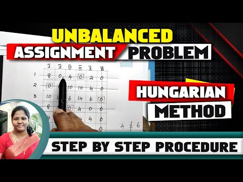 Unbalanced Assignment Problem | Non-Square Matrix Assignment | Hungarian Method | :-By Kauserwise