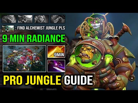 How to Fast Jungle Alchemist 9Min Radiance Crazy +400 Last Hit Max Items in 29 Minute Dota 2
