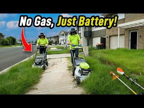 They Transformed This Wild Yard for FREE—Using Only Battery Power
