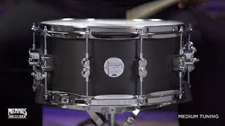 Video thumbnail for Pacific PDP 14x6.5 Black Wax Maple Snare Drum - Black Satin (PDSN6514BWCR) by Memphis Drum Shop