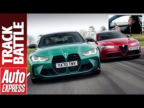 2021 BMW M3 Competition vs Alfa Romeo Giulia Quadrifoglio: Steve Sutcliffe Track Battle