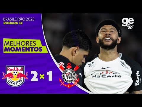 Gols e lances de Red Bull Bragantino x Corinthians